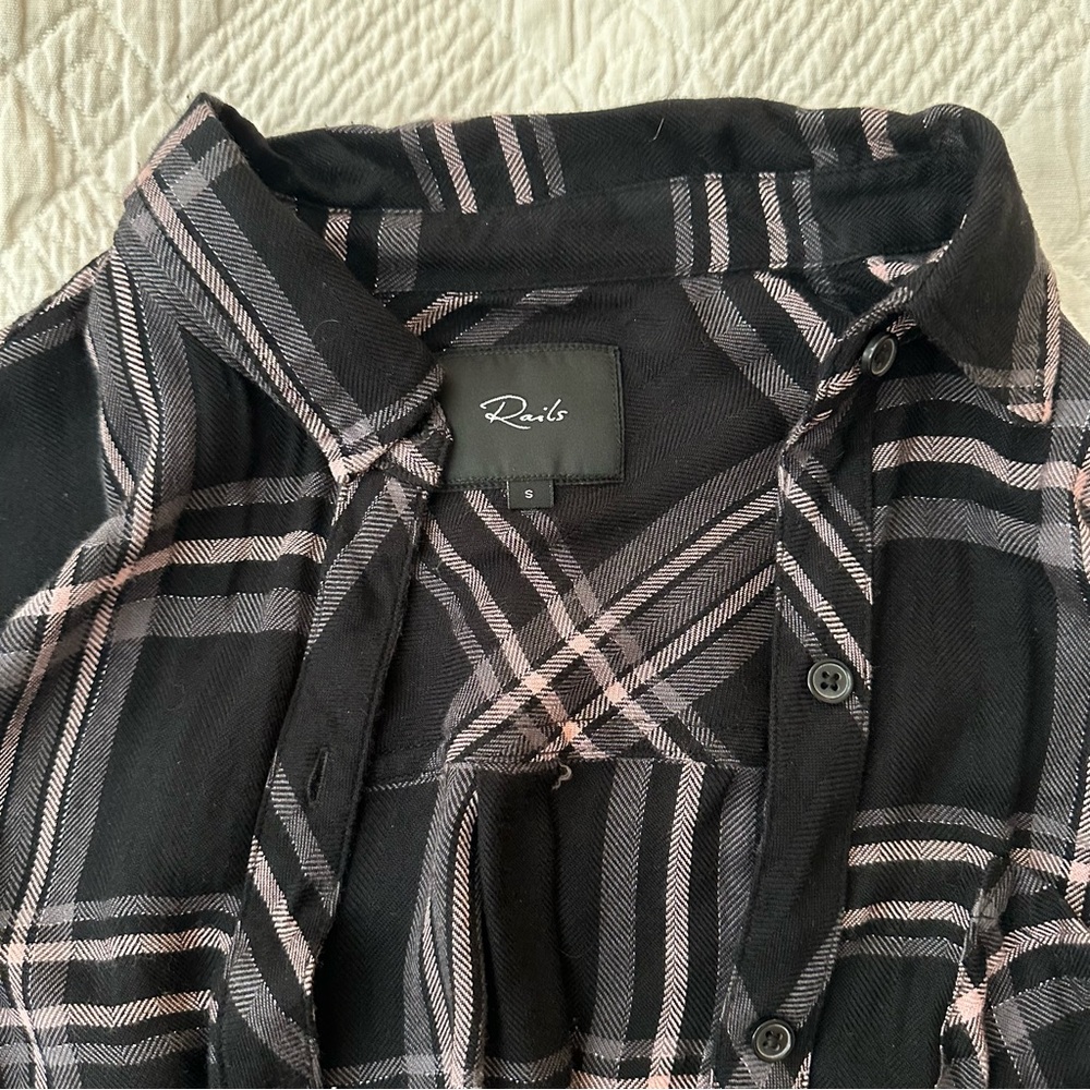 Rails Hunter Plaid Button-Front Shirt - image 5